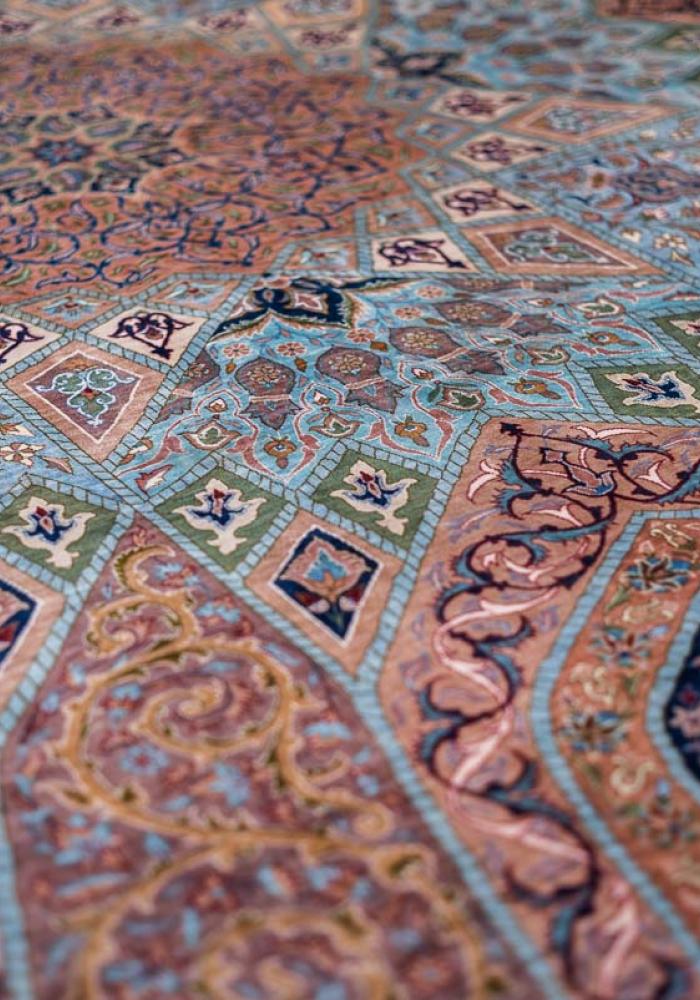 Qom gonbad Persian Carpet Rug N1Carpet Canada Montreal Tapis Persan